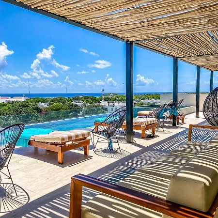 Big Studio At Kaab By The Beach With Roof Top Pool, Sauna And Jacuzzi Near Paseo Del Carmen Mall Playa del Carmen Exteriör bild